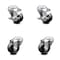 Service Caster 3.5 Inch Phenolic Wheel Swivel Bolt Hole Caster Set with 2 Brake SCC-BH20S3514-PHS-2-TLB-2 - alternate 1